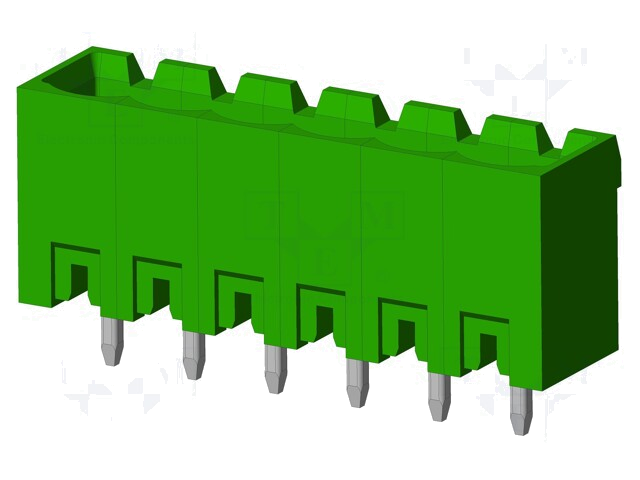 Connector: ontkoppelbare terminal strip; contact; mannelijk Connector: ontkoppelbare terminal strip; contact; mannelijk